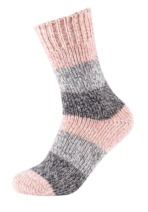 Camano Damen Nordic Socken Rosa Meliert