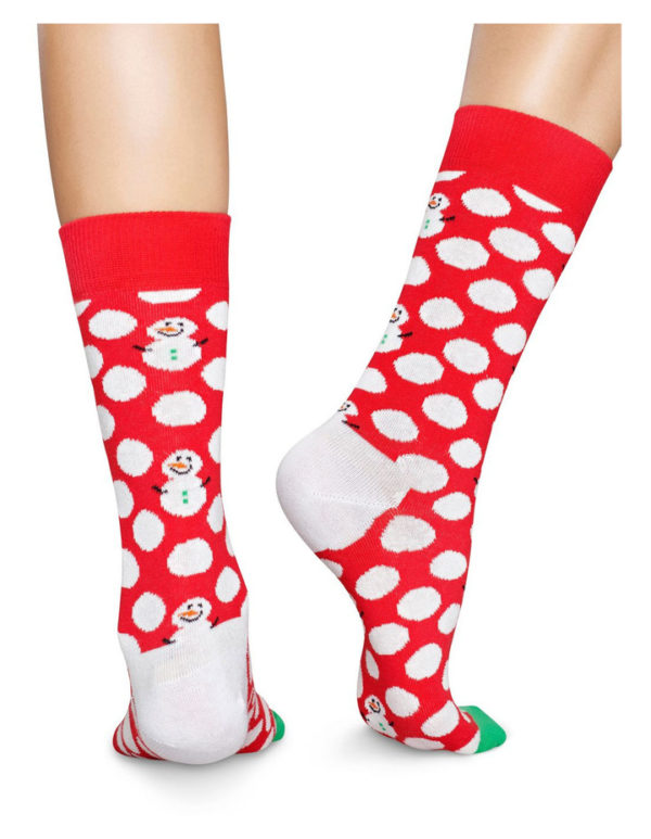 Happy Socks Big Dot Snowman Socken Schneemann