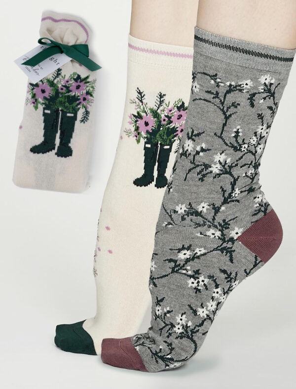 Thought Bess Gardener Socken Geschenkbeutel 2 Paar