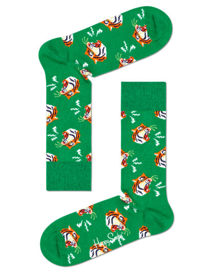 Happy Socks Grüne Tiger Socken