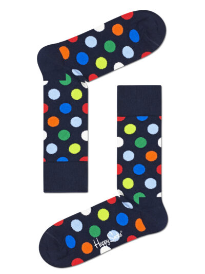 Happy Socks Dunkelblaue Socken Big Dot