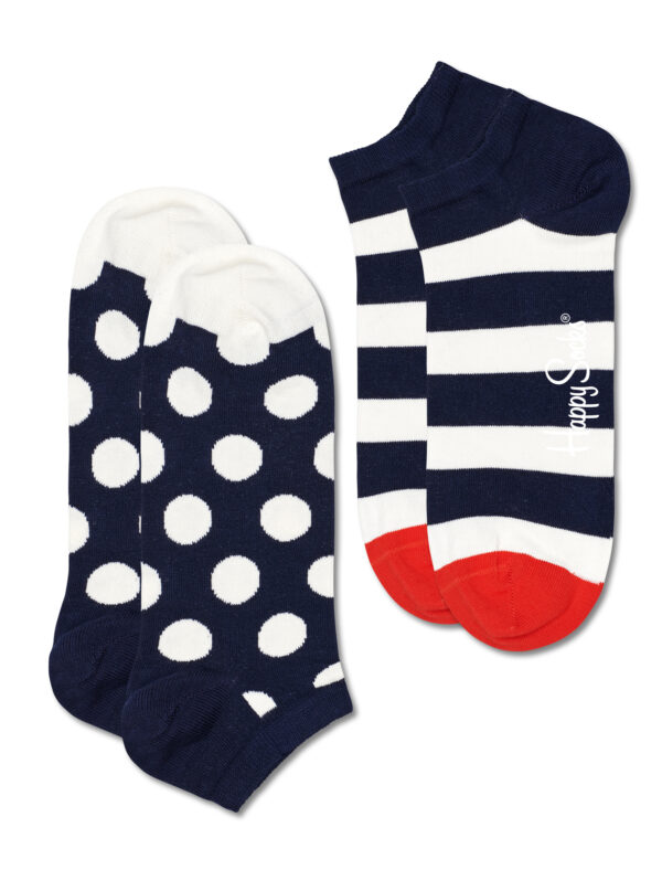 Happy Socks Dot Stripe Sneakersocken 2er Pack