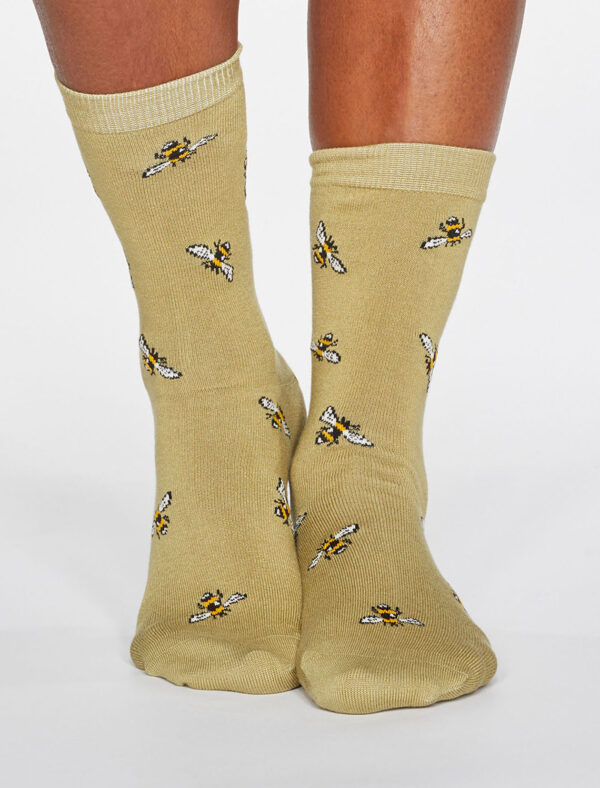 Thought Bambusocken Rhoda Bee Socken mit Bienenmotiv