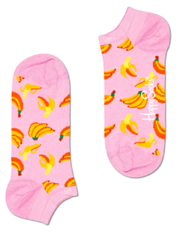 Happy Socks Banana Rosa Sneakersocken Low Sock