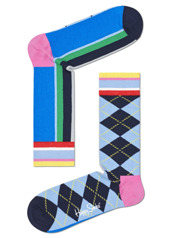 Happy Socks Socken Half/Half Argyle and Stripe