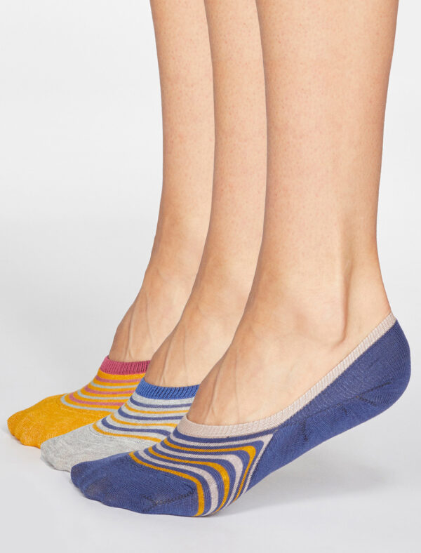 Thought Füßlinge Invisible Socken Kris Stripe 3 Paar