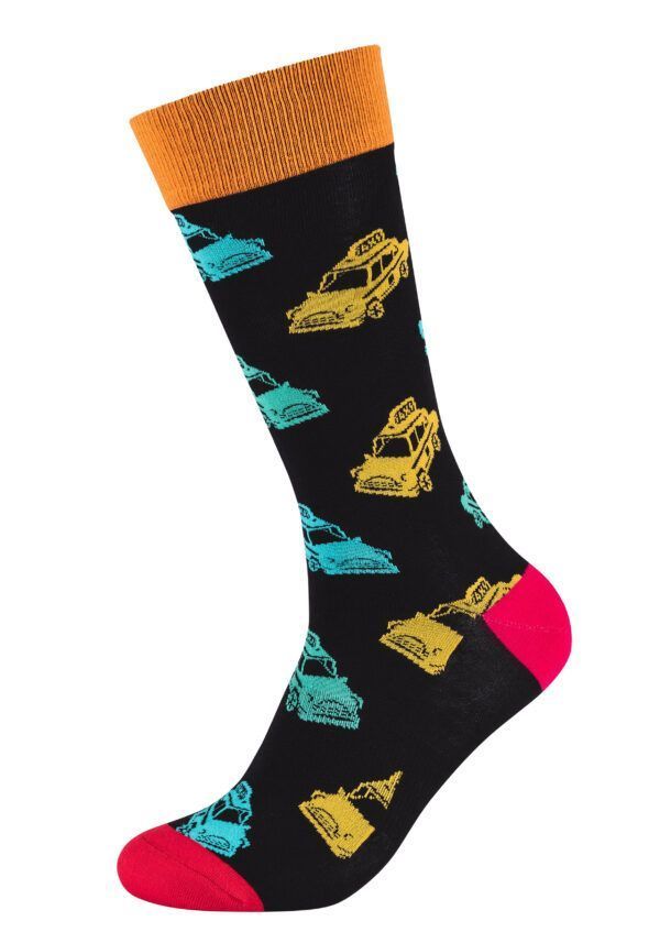 Fun Socks Taxi Design Socken