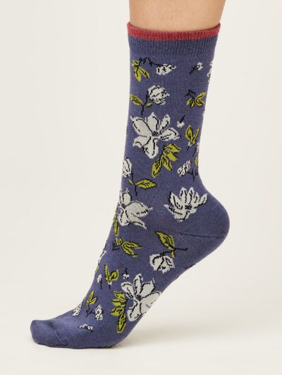 Thought Sketchy Floral Socken Blumen-Design