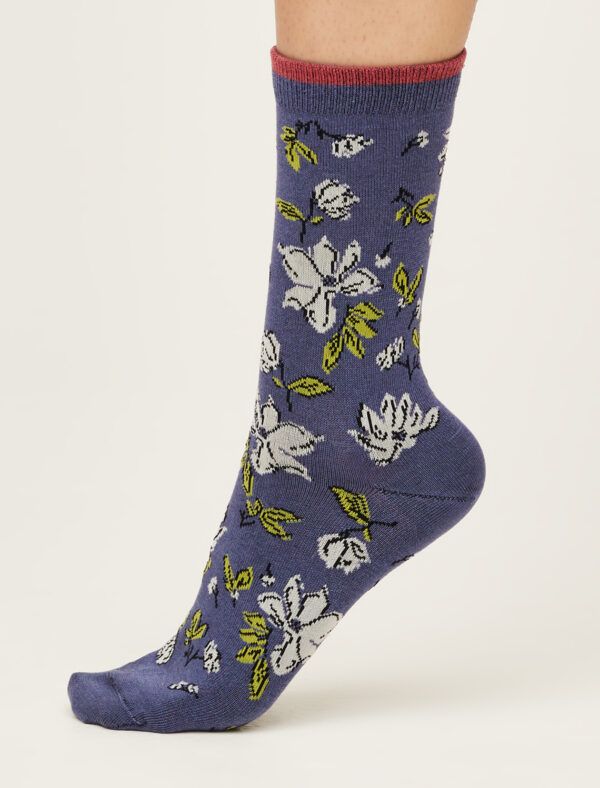 Thought Sketchy Floral Socken Blumen-Design