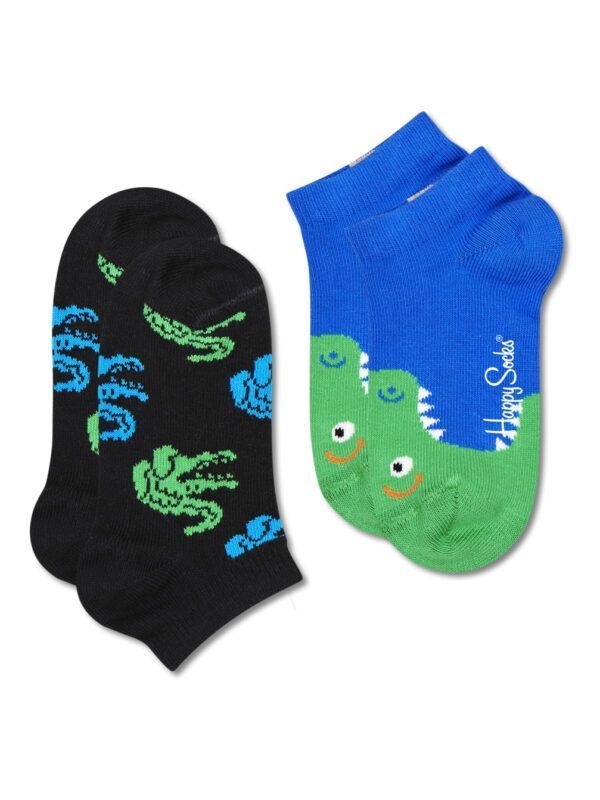Happy Socks Krokodile Kinder Sneakersocken im 2er Pack