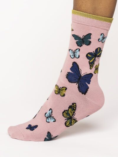 Thought Socken Butterfly Schmetterlinge