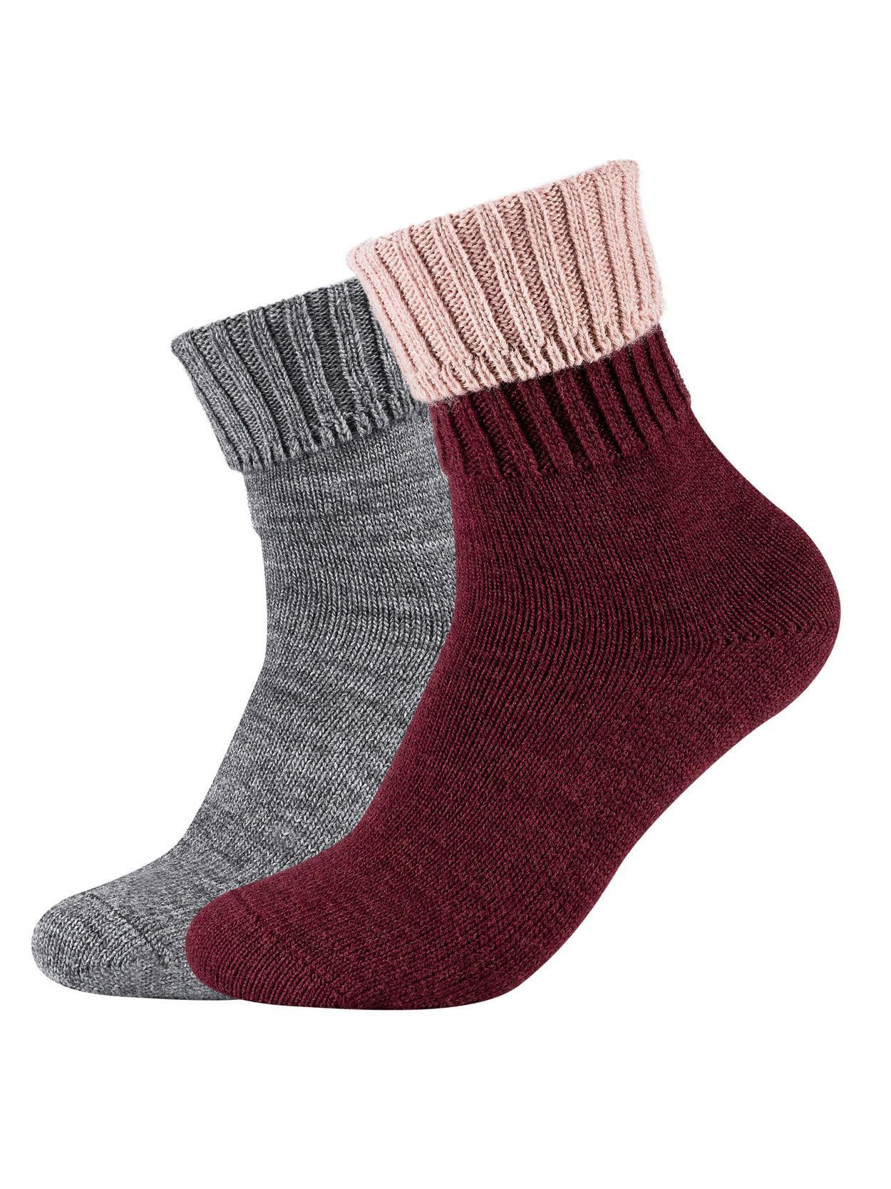 Warme Socken Red Sockenduo Camano 2er-Pack - im Oxblood