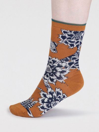 Thought Freja Socken Floral-Design