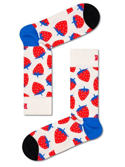 Happy Socks Strawberry Socken mit Erdbeeren