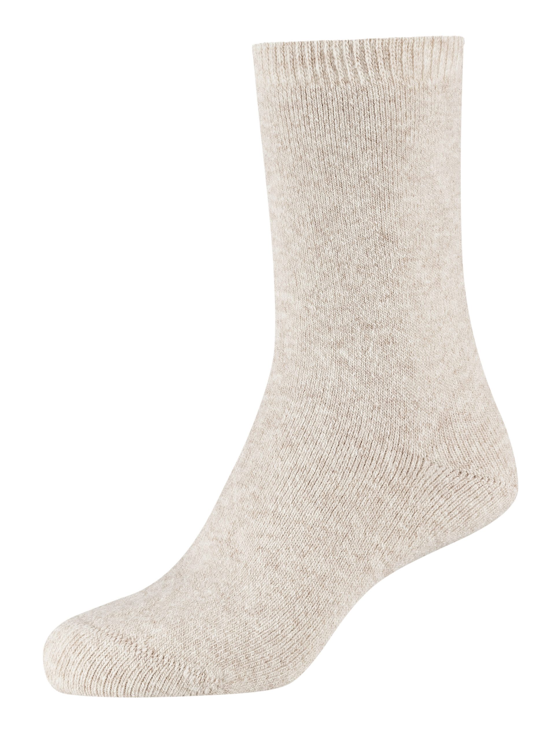 Camano Cozy Beige Wollsocken