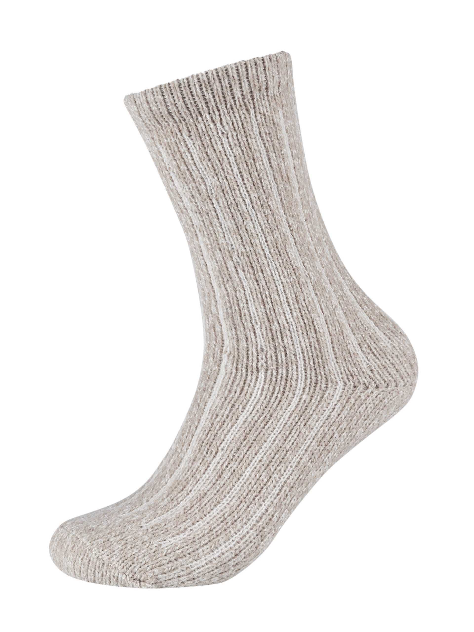 s.Oliver Sand Kuschelsocken Hygge Gerippt