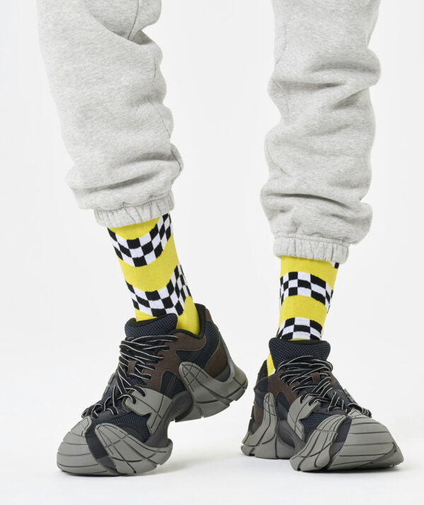 Happy Socks Race Flag Socken