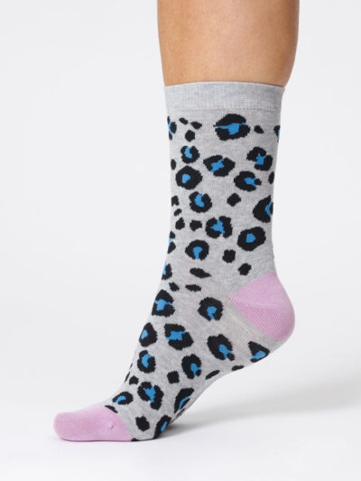 Thought Leopard Print Bamboo Socken