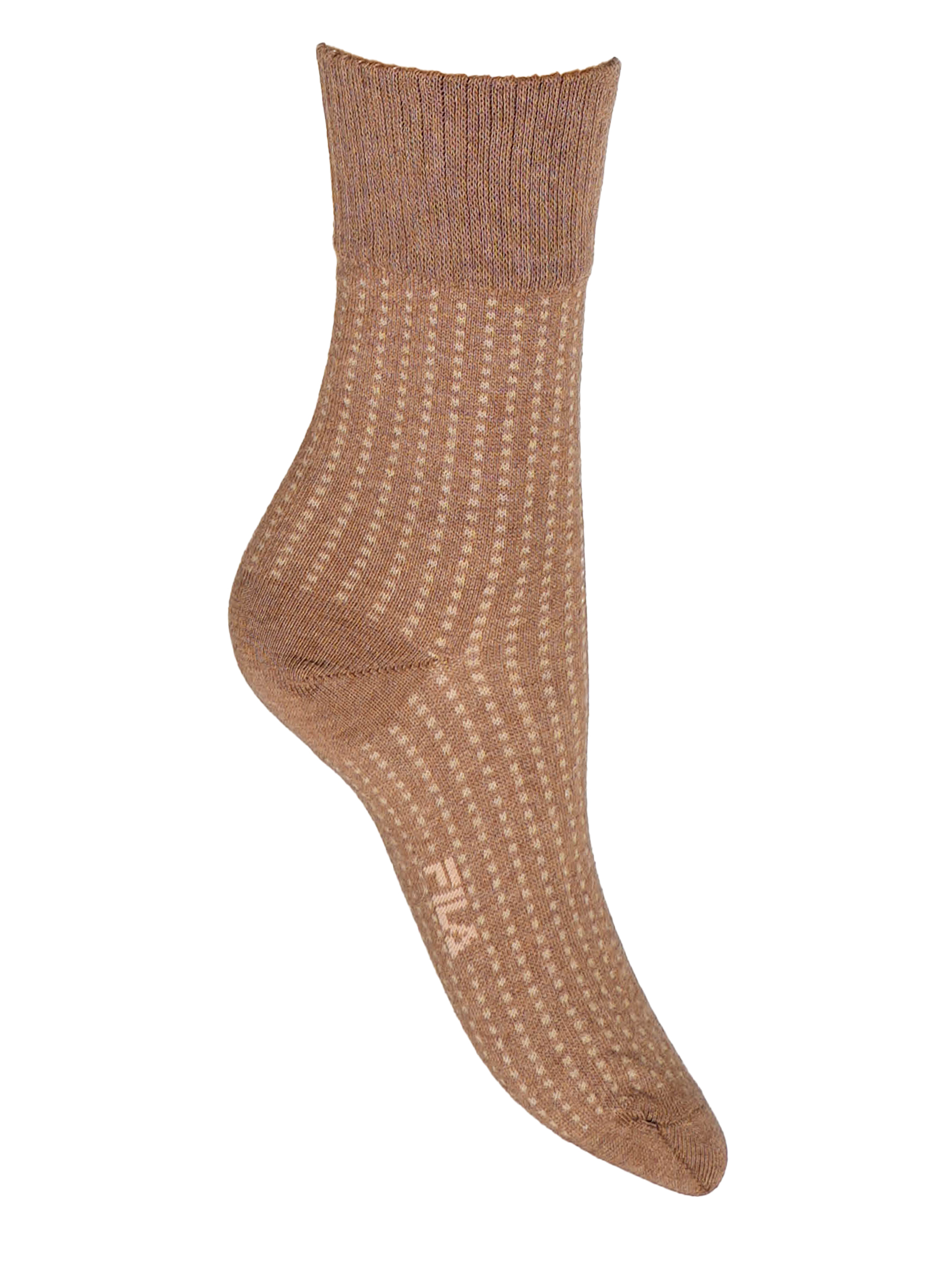 Fila Lifestyle Socken im 3er-Pack in Pastellfarben – Cream, Grün & Hellbraun – mit dezentem Punktemuster aus atmungsaktiver Baumwolle