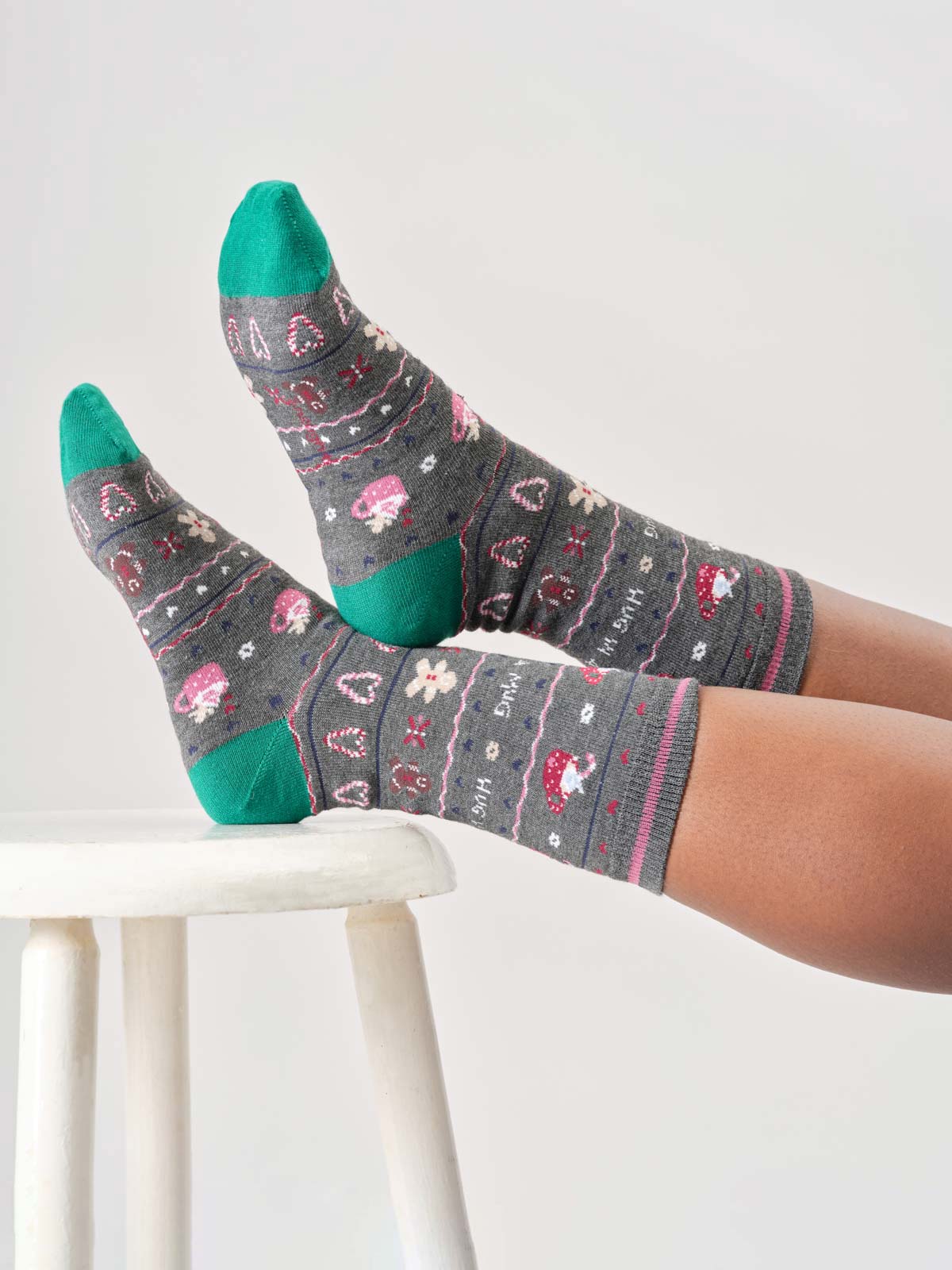 Thought Socken Christmas Jumper im Geschenkbeutel