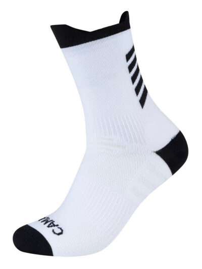 Camano Multisport Socken Weiß – Seitenansicht mit Mittelfußrippe