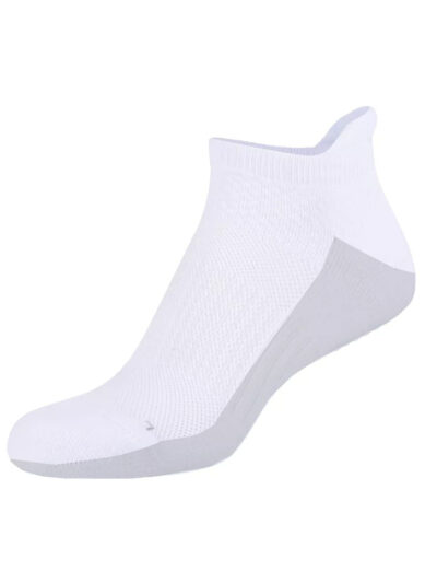 Camano Pilates Yoga Sneakersocken weiß mit Anti-Rutsch Grip und ABS-Sohle für Damen