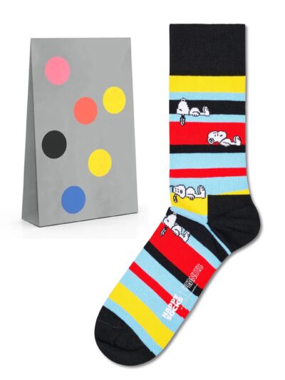 Happy Socks Peanuts Snoopy Socken mit Geschenktüte