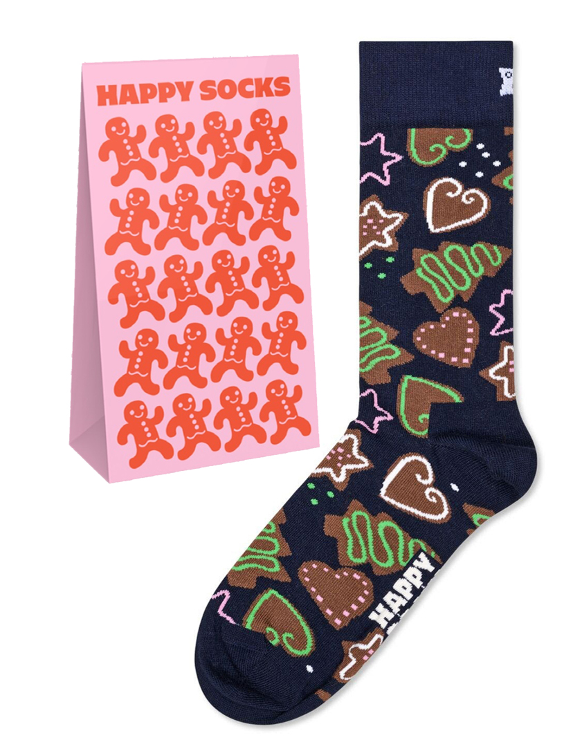Happy Socks Gingerbread Cookies Lebkuchenmotiv Socken Geschektüte